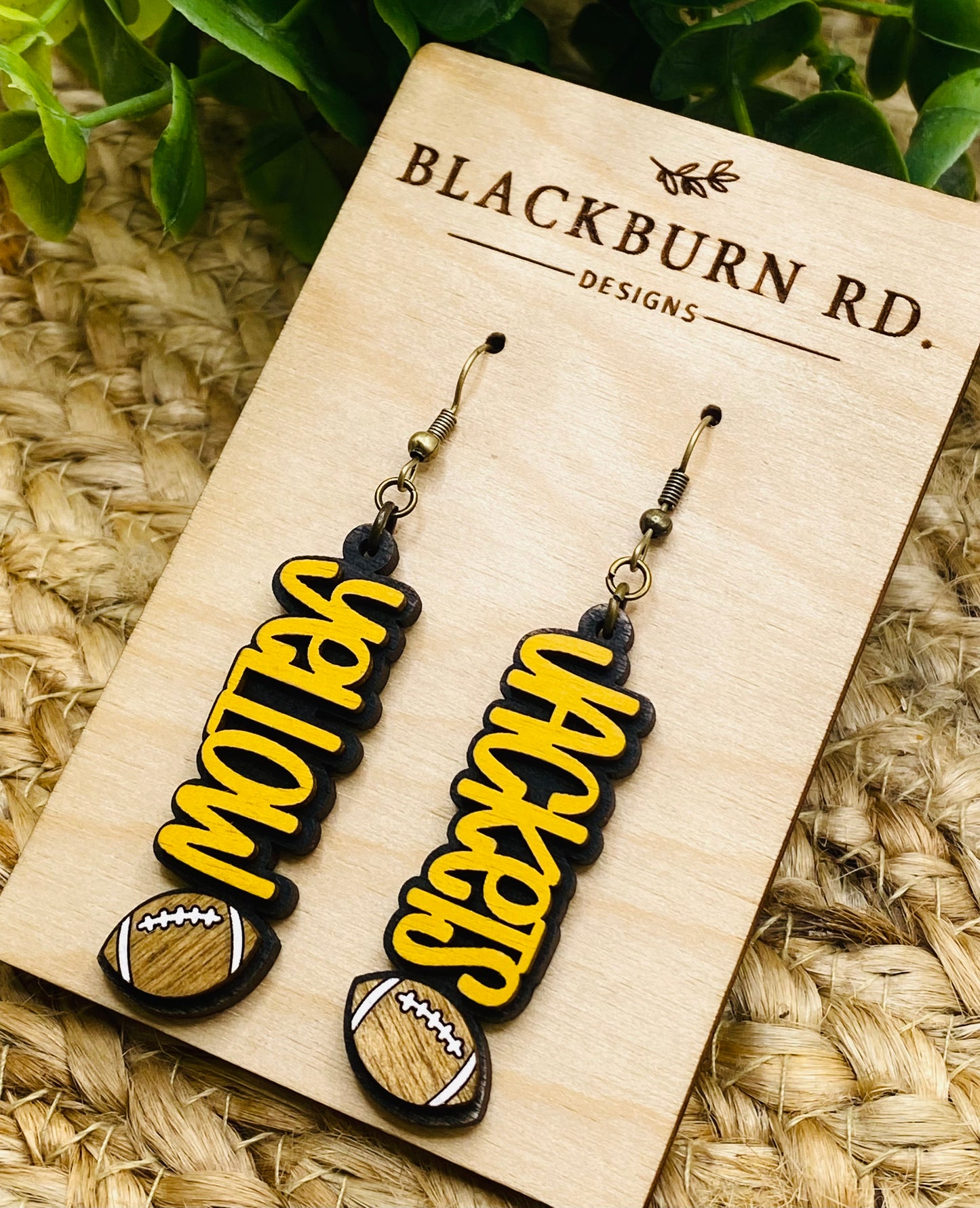 Yellowjackets Football Bar Dangles