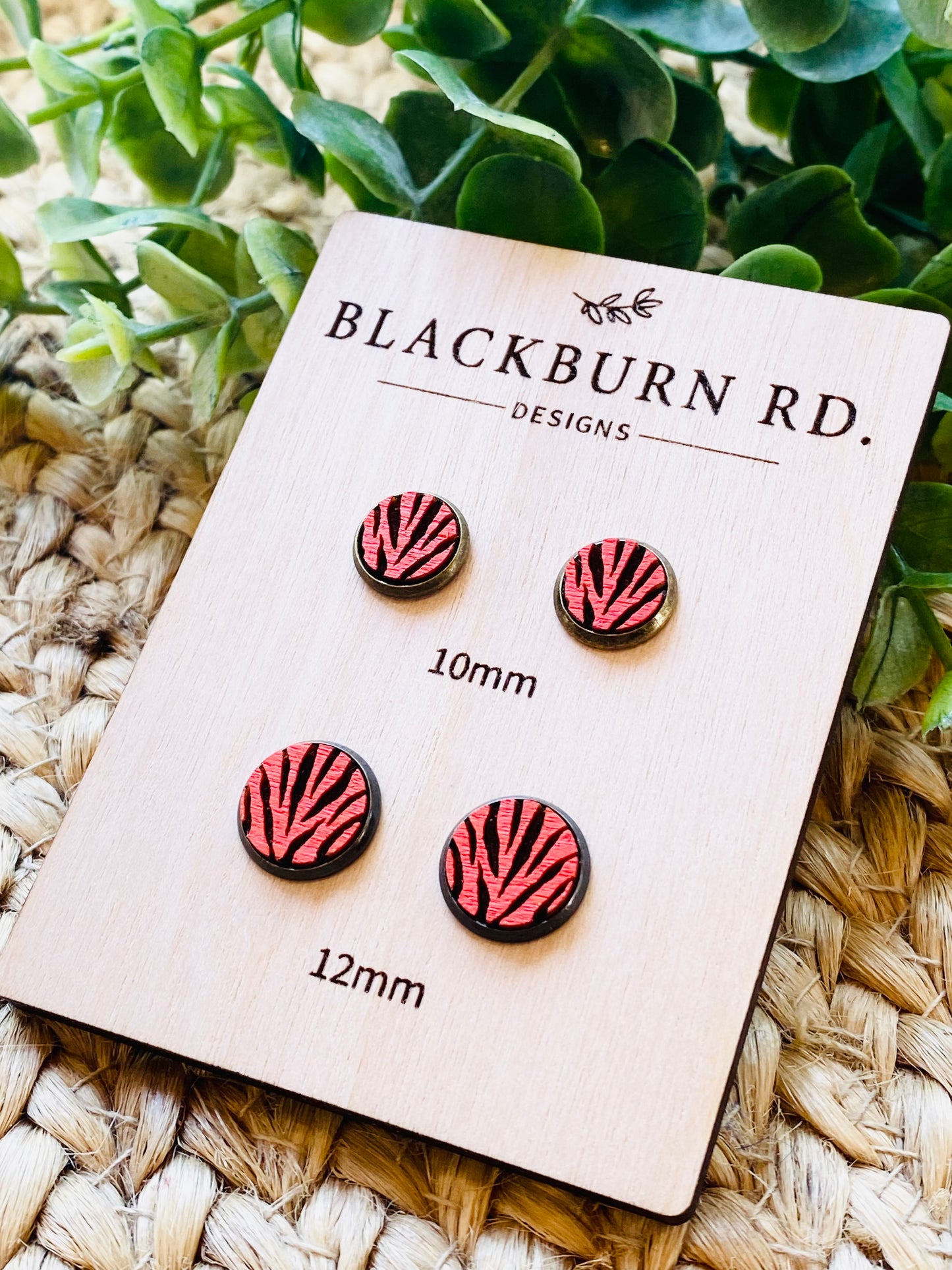 Bengals Tiger Stripe Studs