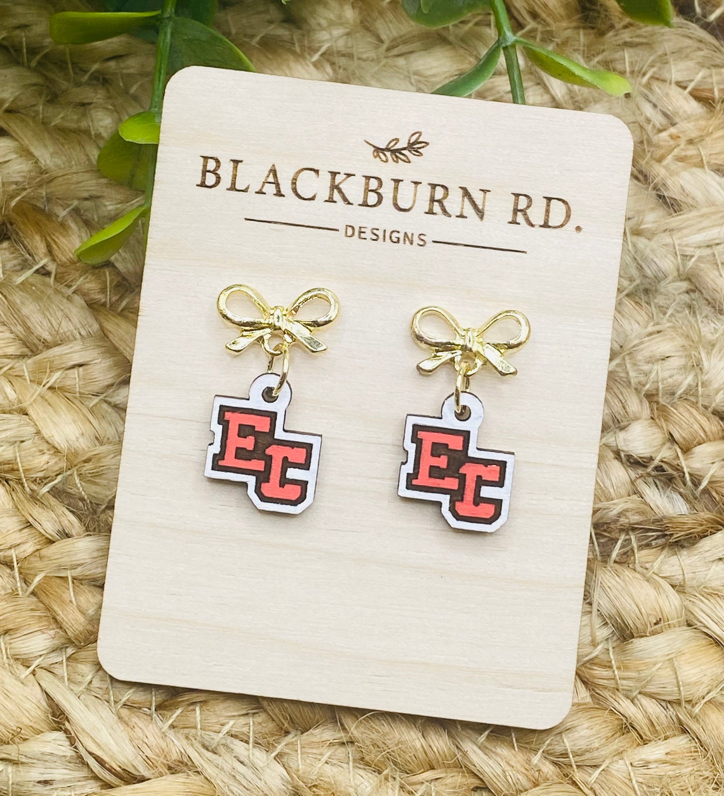Petite Gold Bow EC Dangles