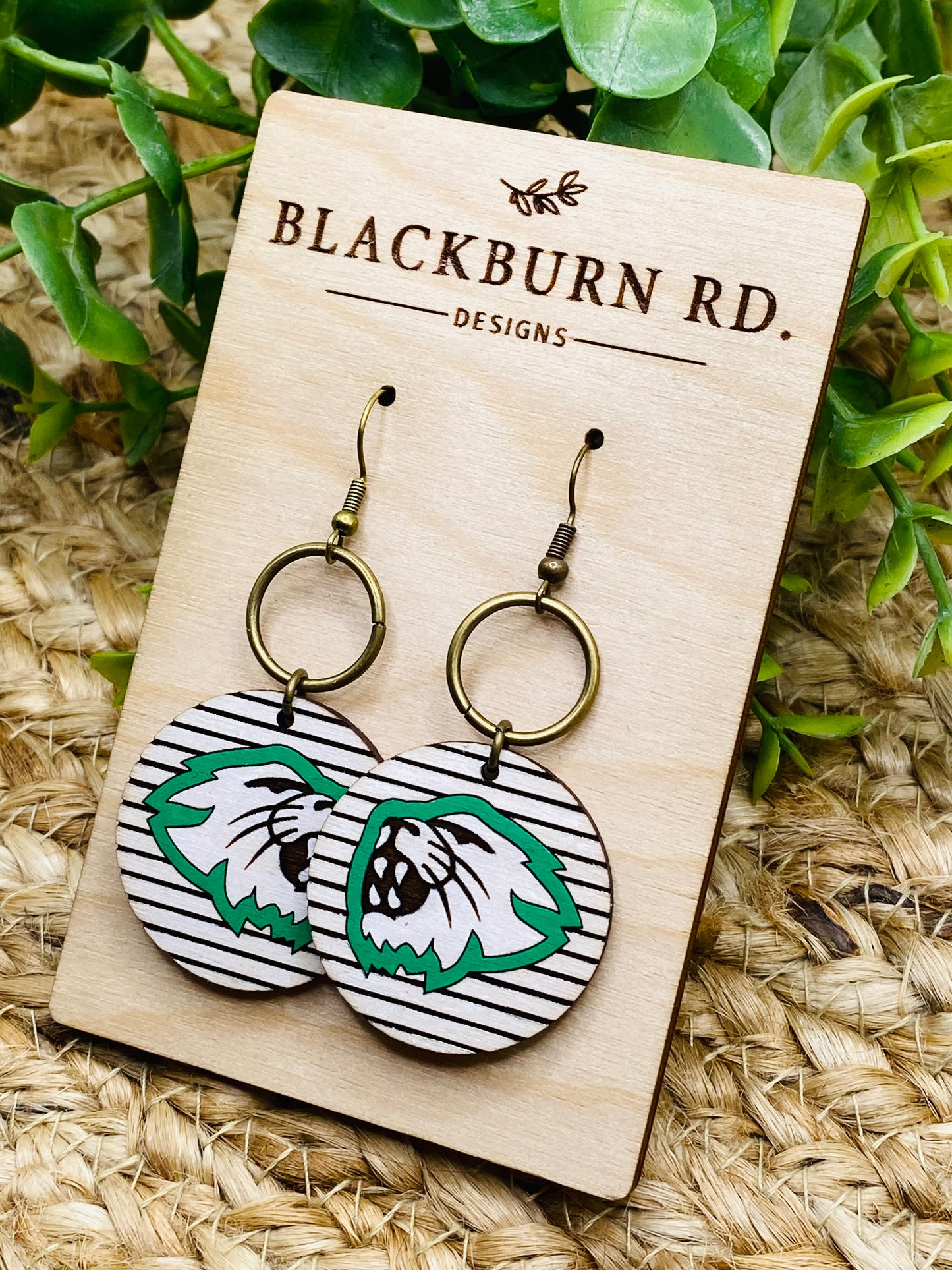 Striped Harrison Dangle Earrings