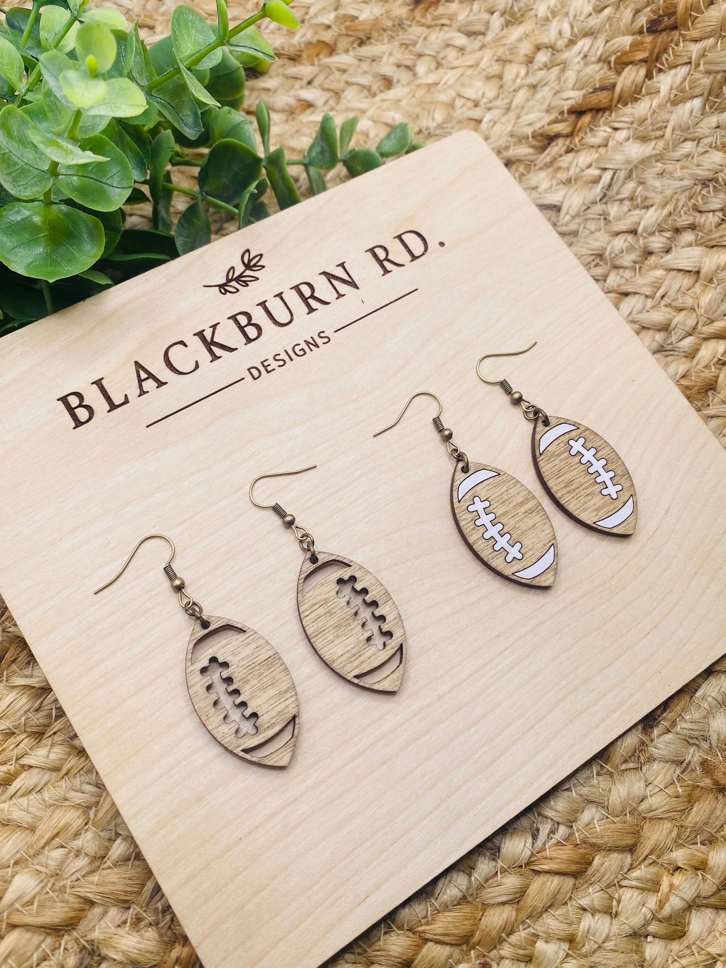 Painted/Open Football Dangles