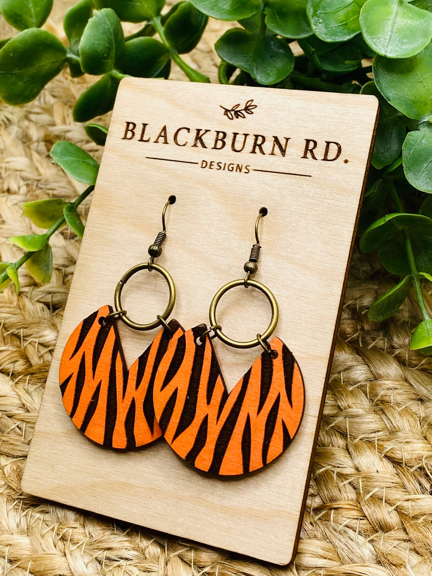 Boho Tiger Stripe Dangles