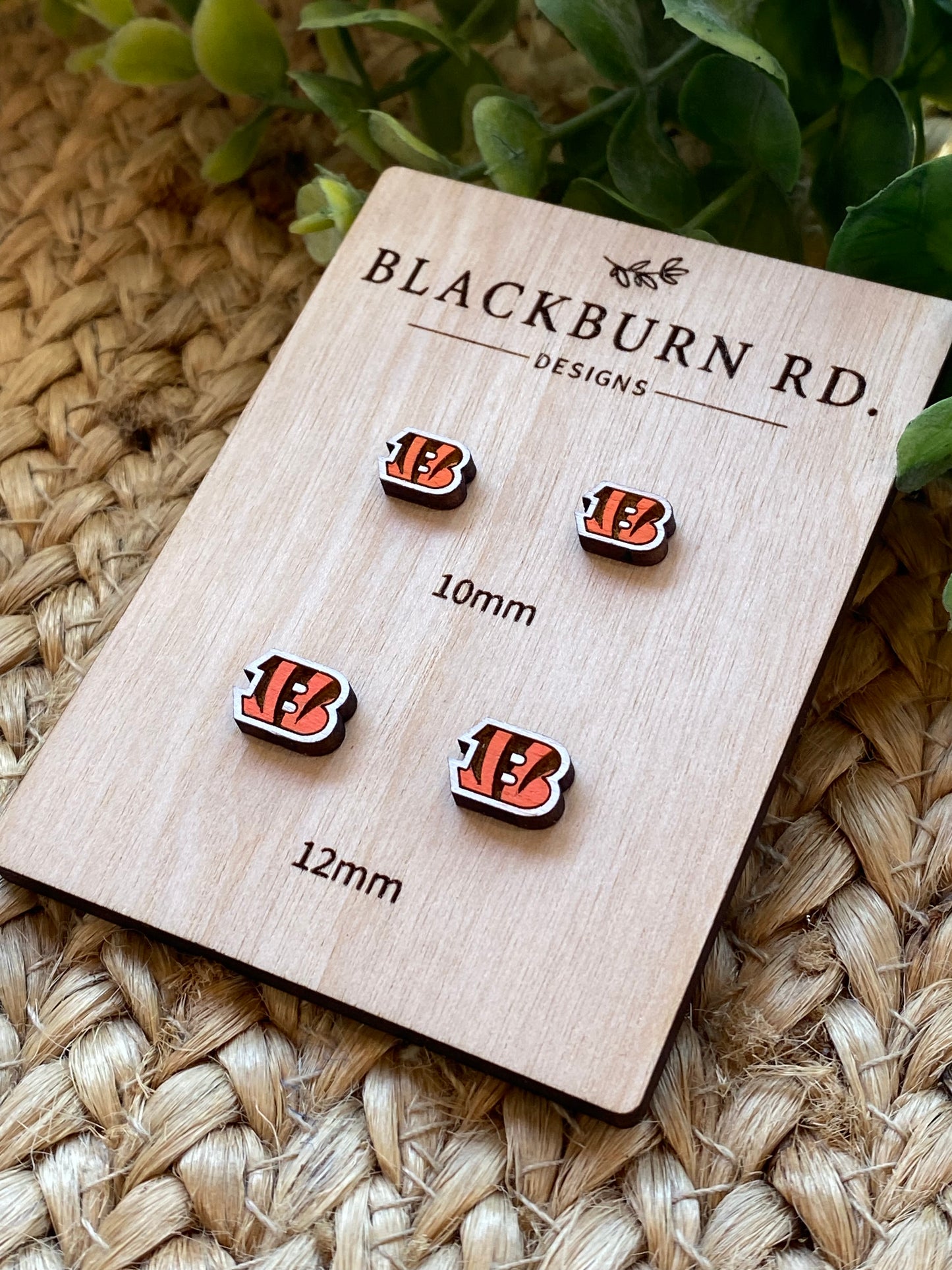 Bengals B Logo Stud Earrings