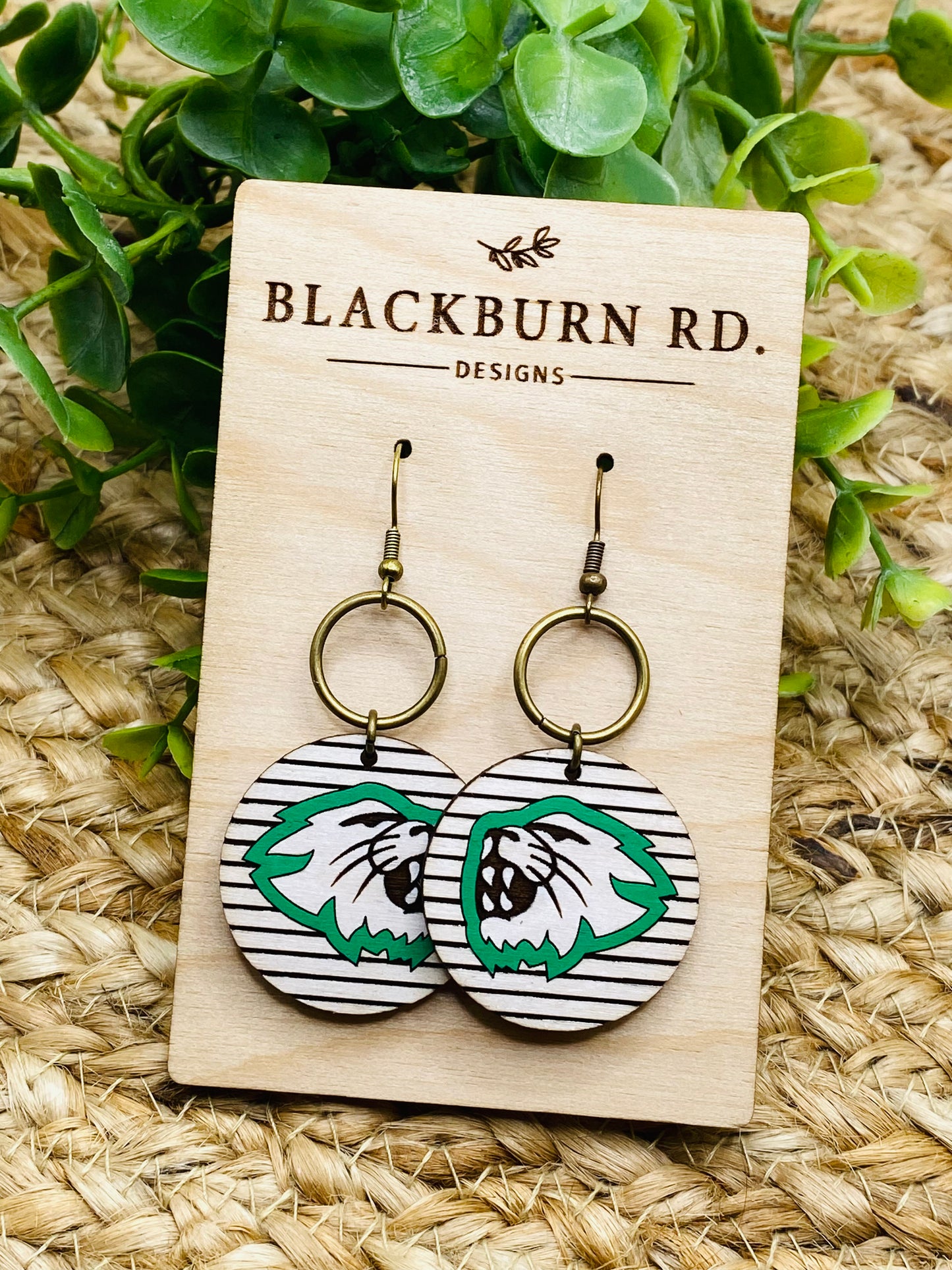 Striped Harrison Dangle Earrings