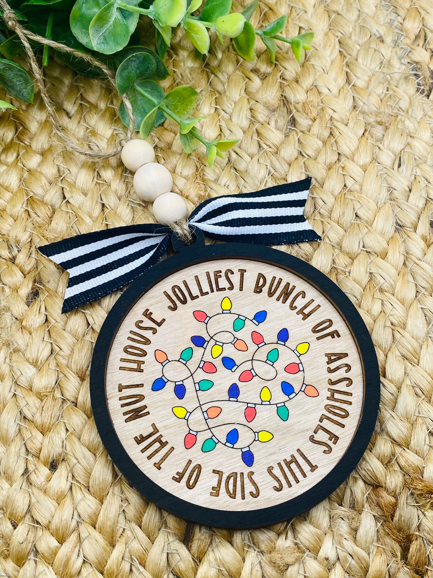 Jolliest Bunch Christmas Lights Ornament