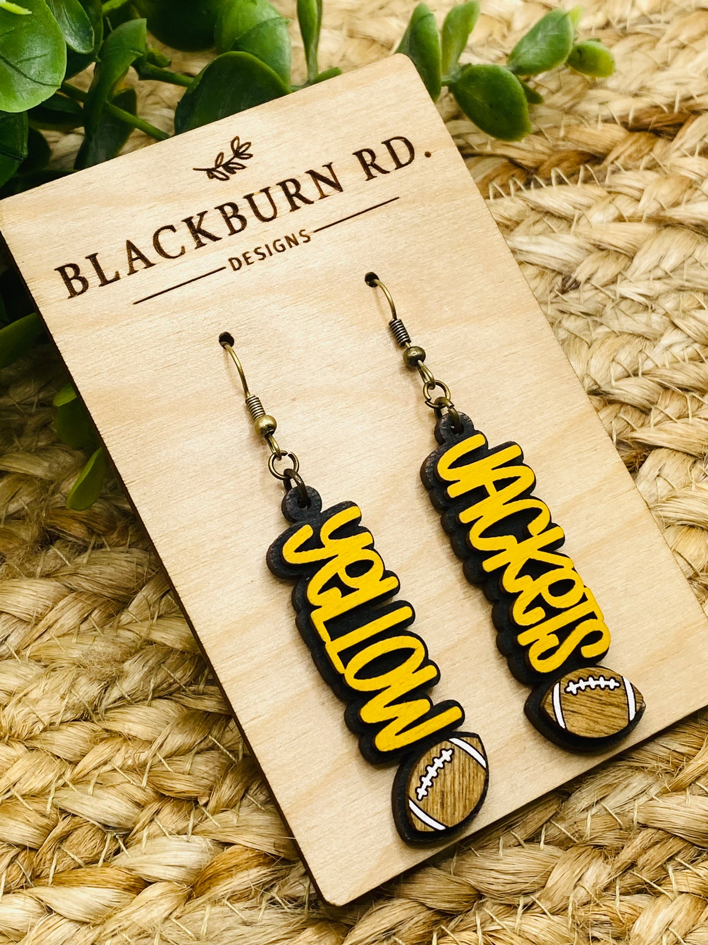 Yellowjackets Football Bar Dangles
