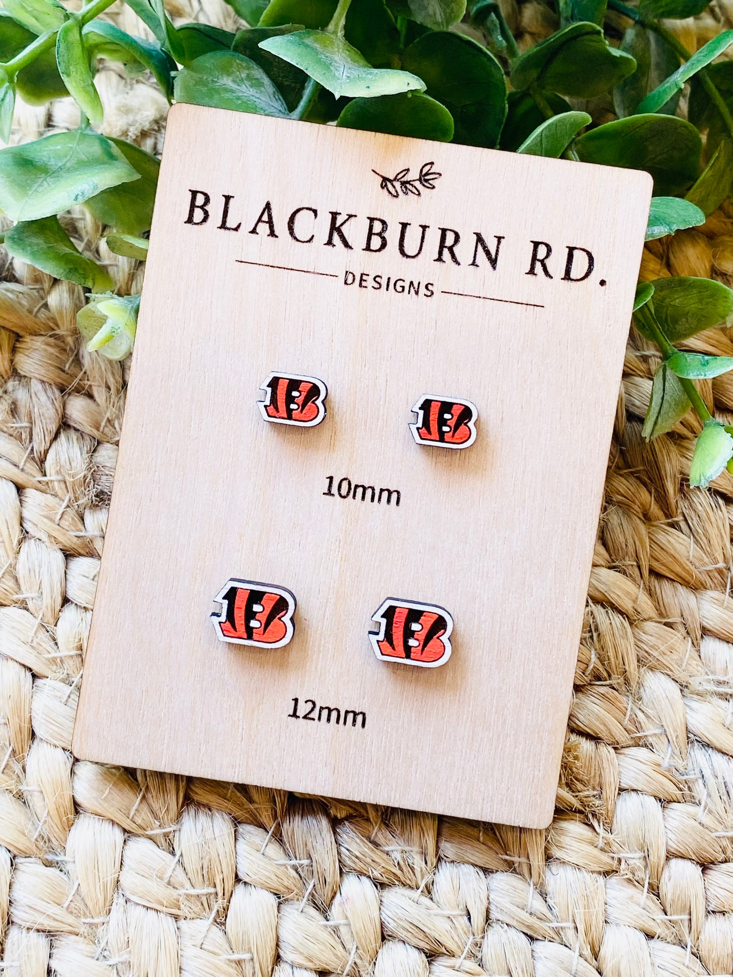 Bengals B Logo Stud Earrings