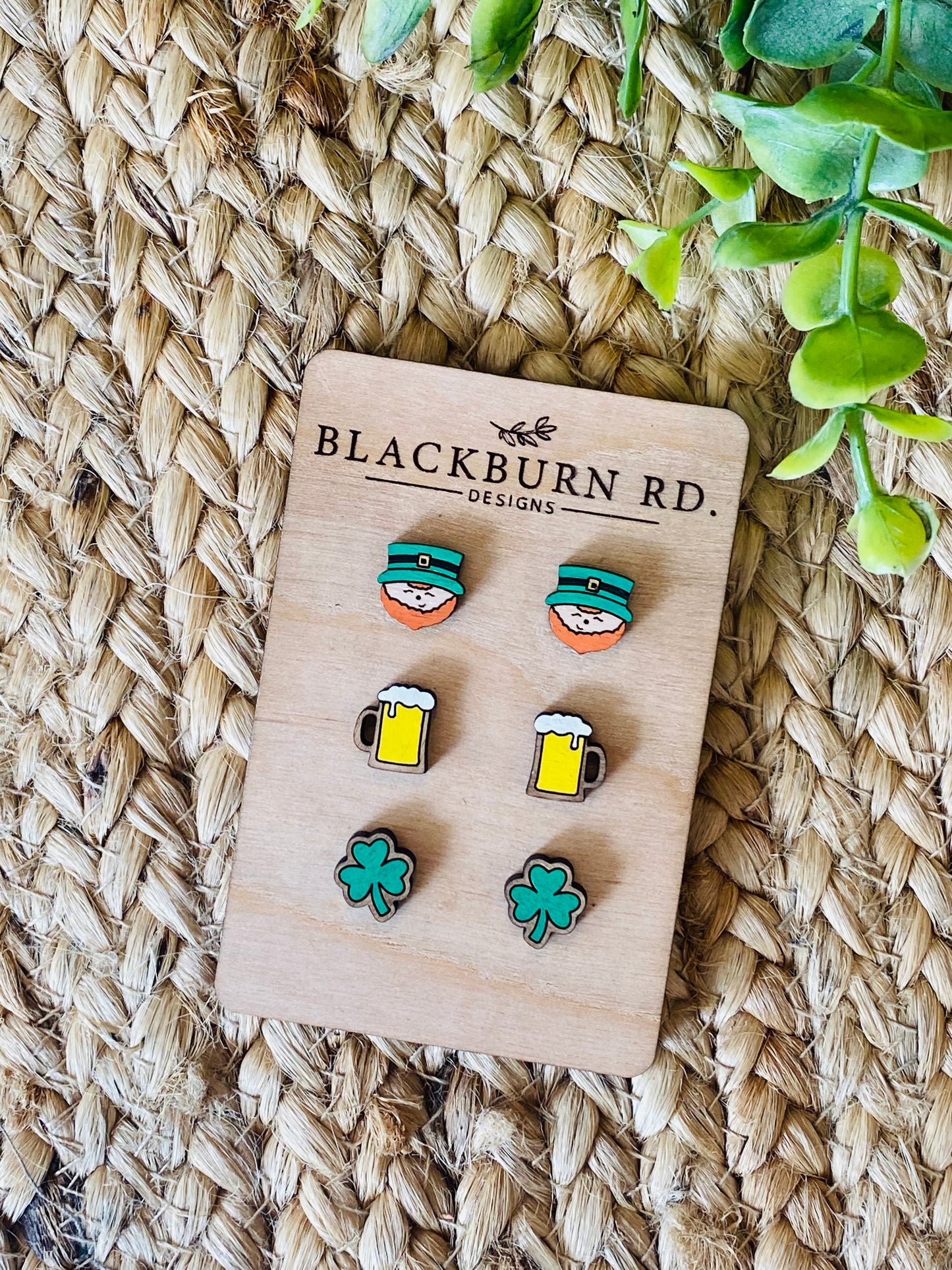 St Patrick’s Day Stud Earrings