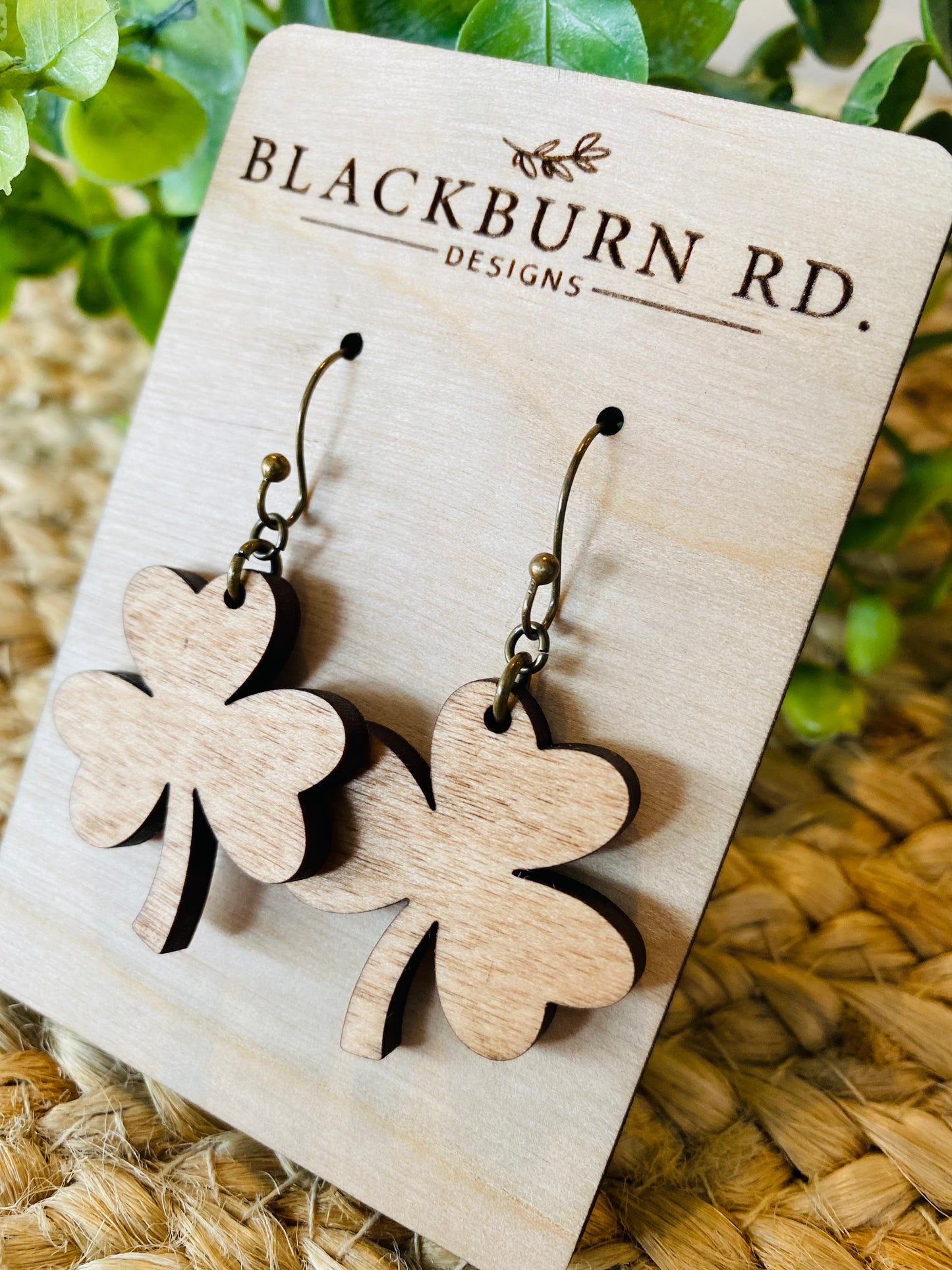 Stained Clover Dangles