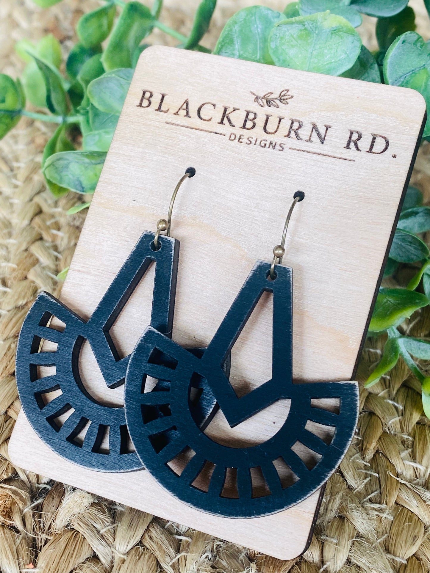 Tuxedo Boho Dangle Earrings
