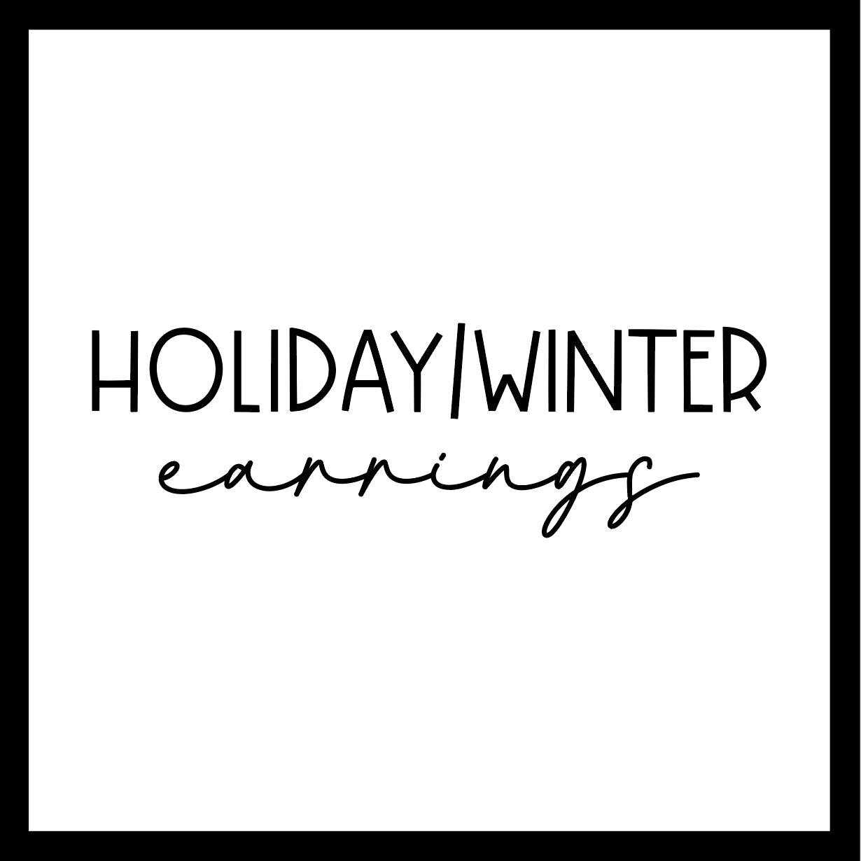 Holiday/Winter Earrings