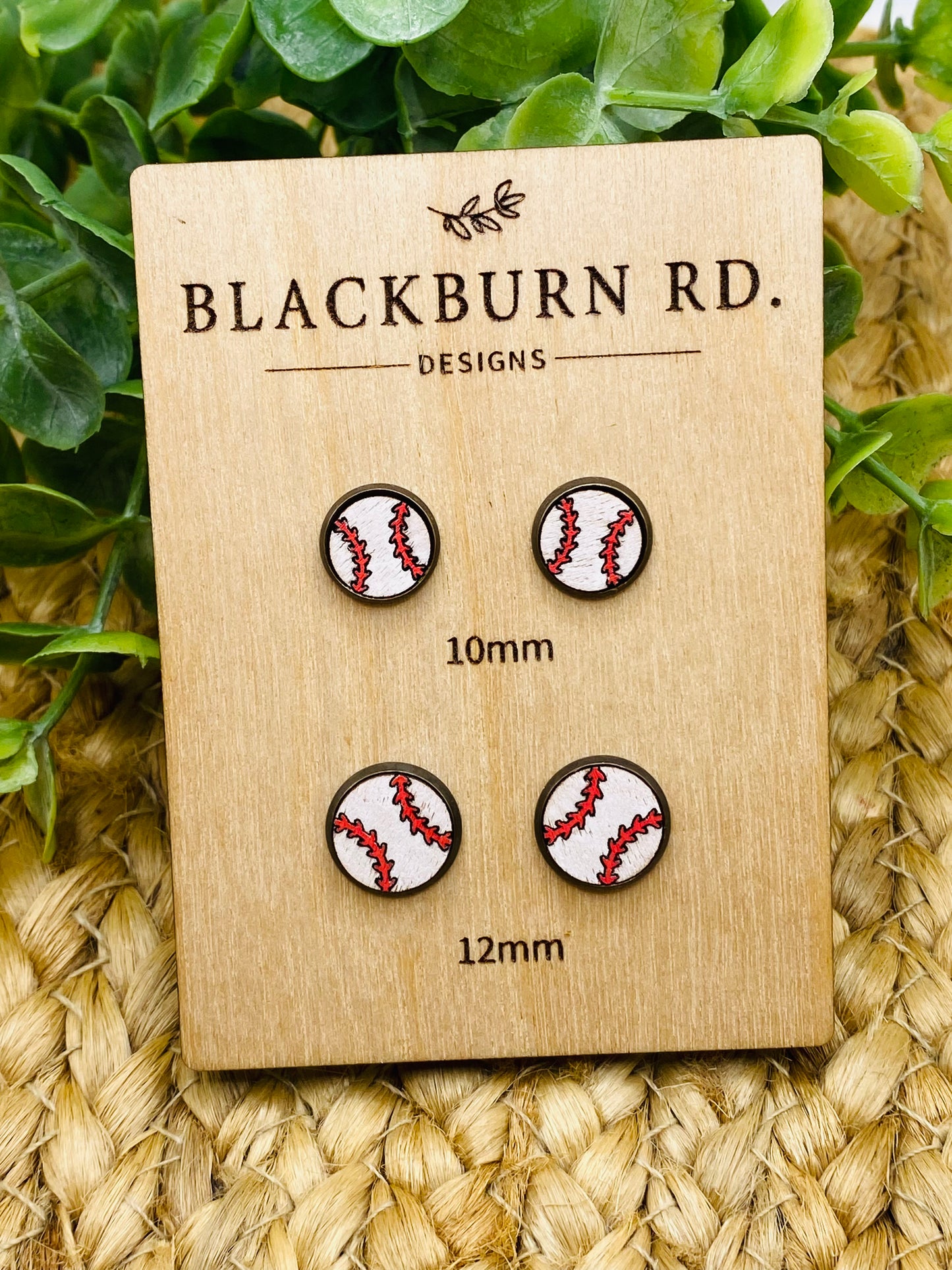 Venom Baseball Cabochon Studs