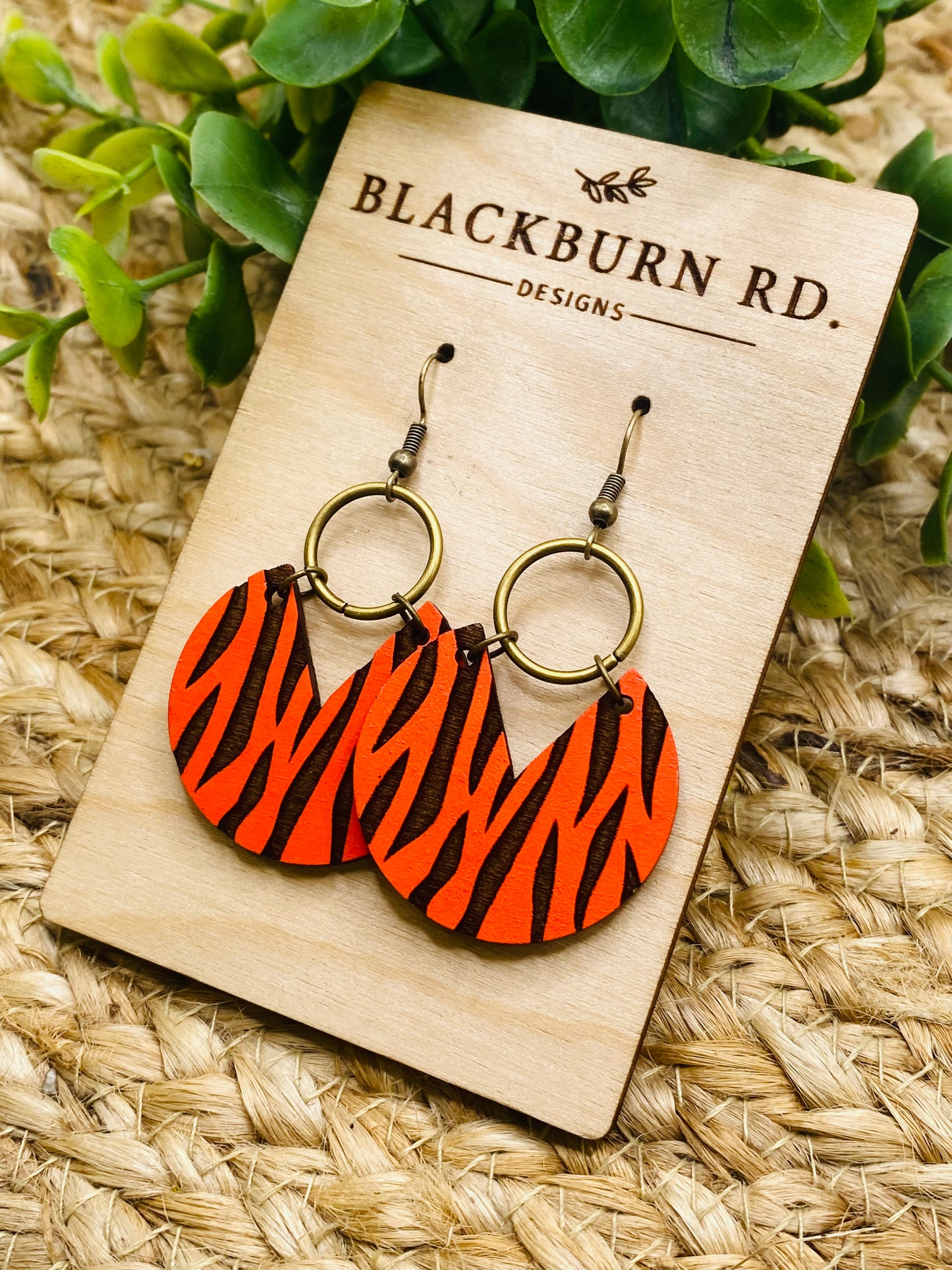 Boho Tiger Stripe Dangles