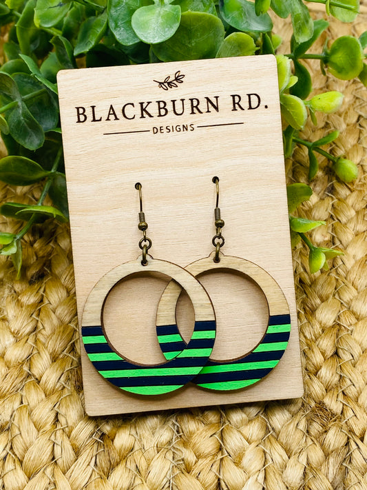 Venom Colored Striped Hoops