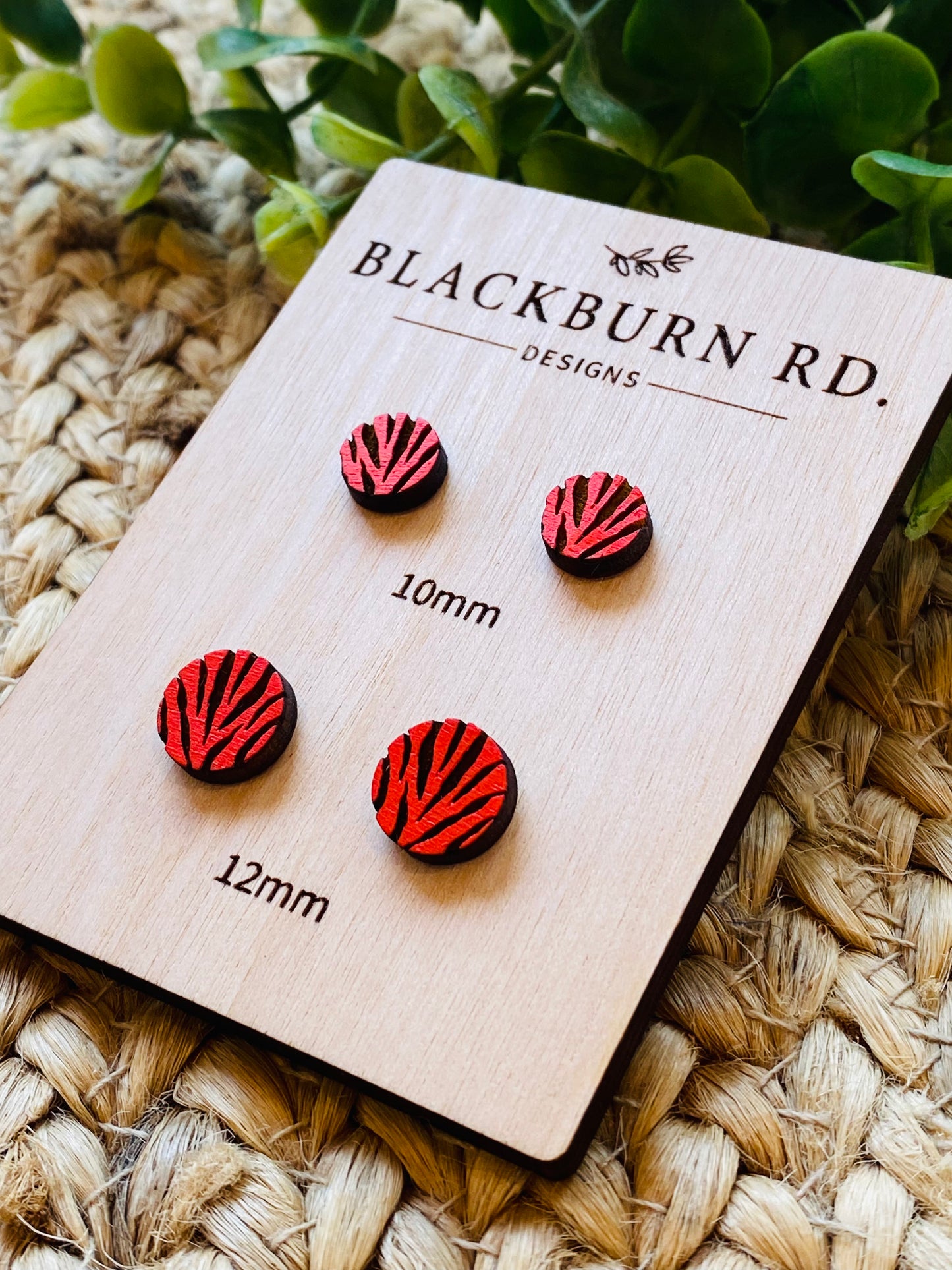 Bengals Tiger Stripe Studs