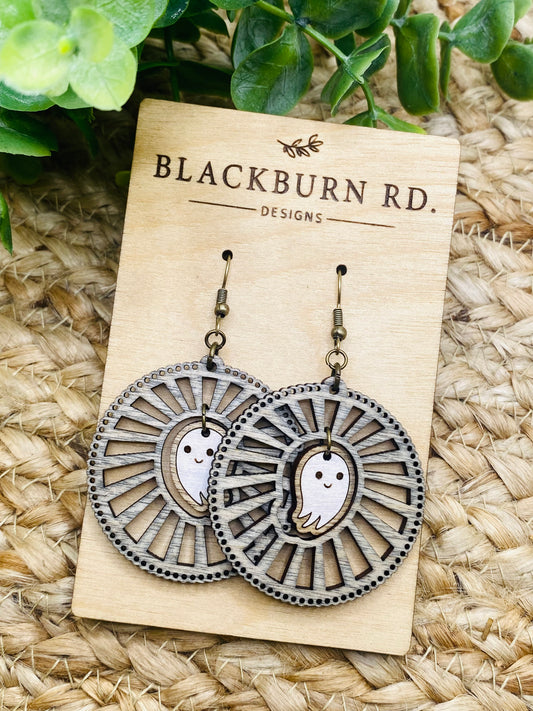 Intricate Ghost Sundial Dangles