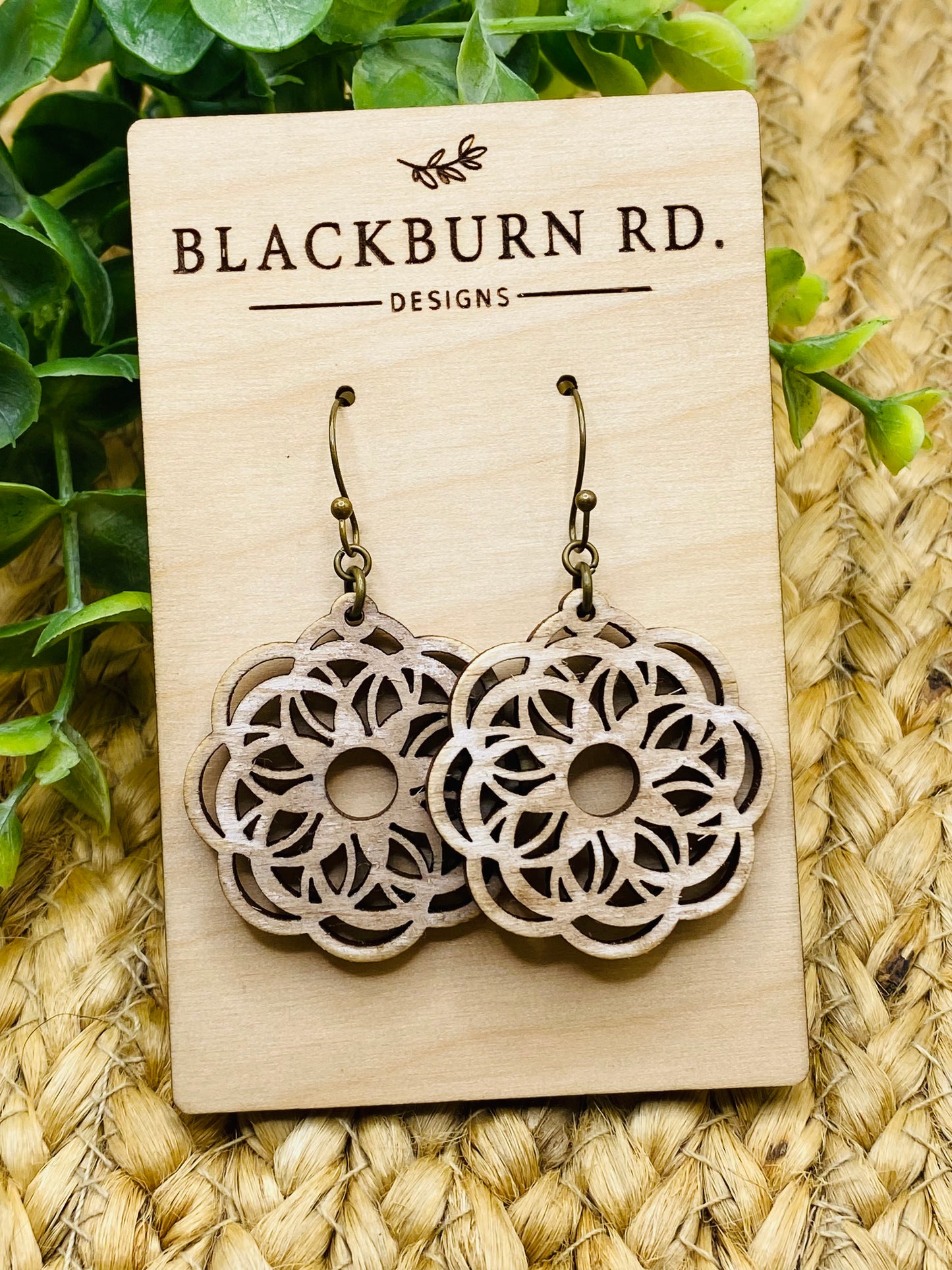 Boho Spirograph Flower Dangles