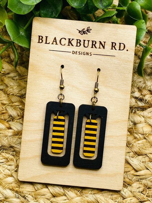 Rectangle Open Striped Bars