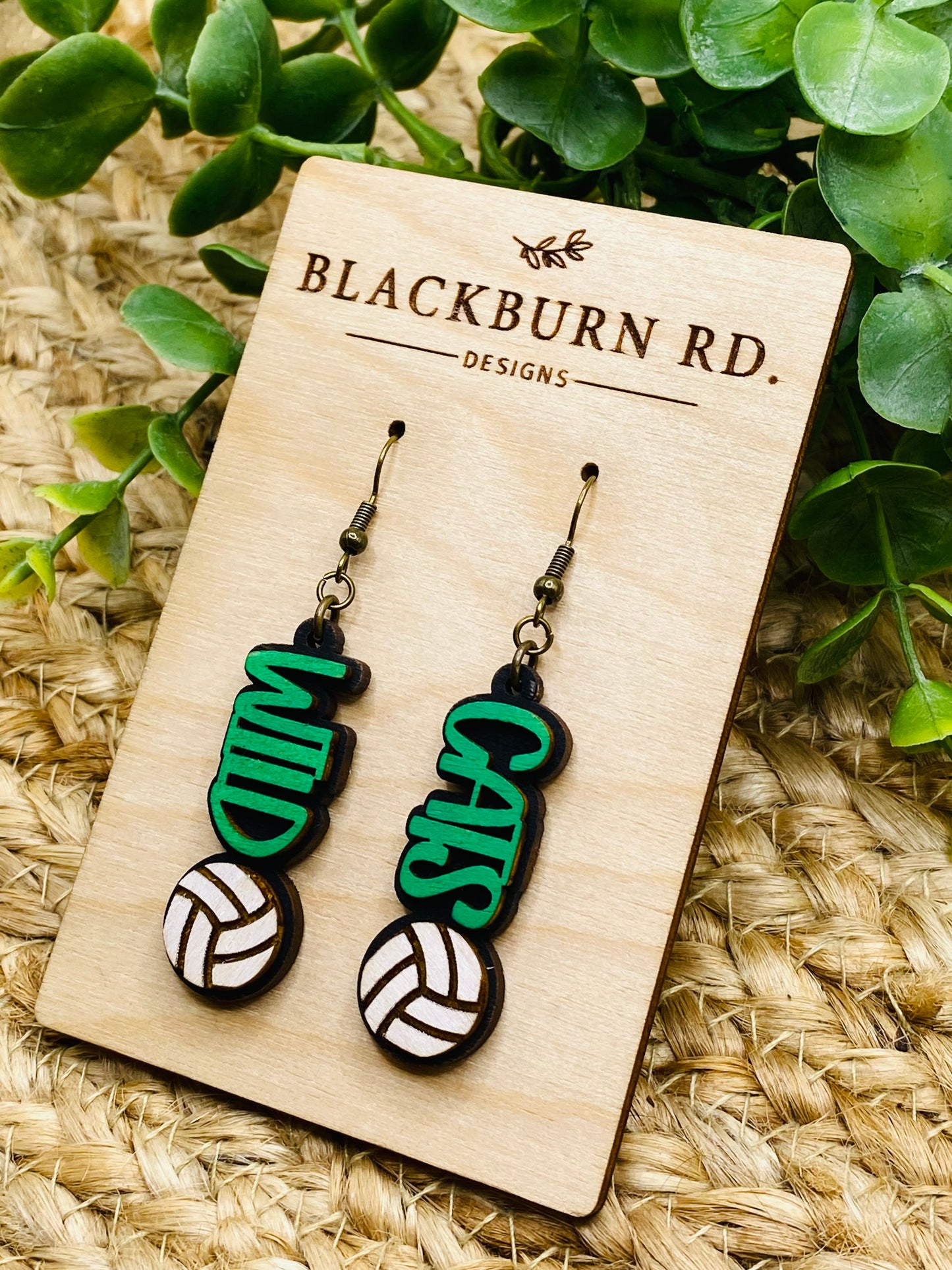 Petite Wild Cats Volleyball Dangles