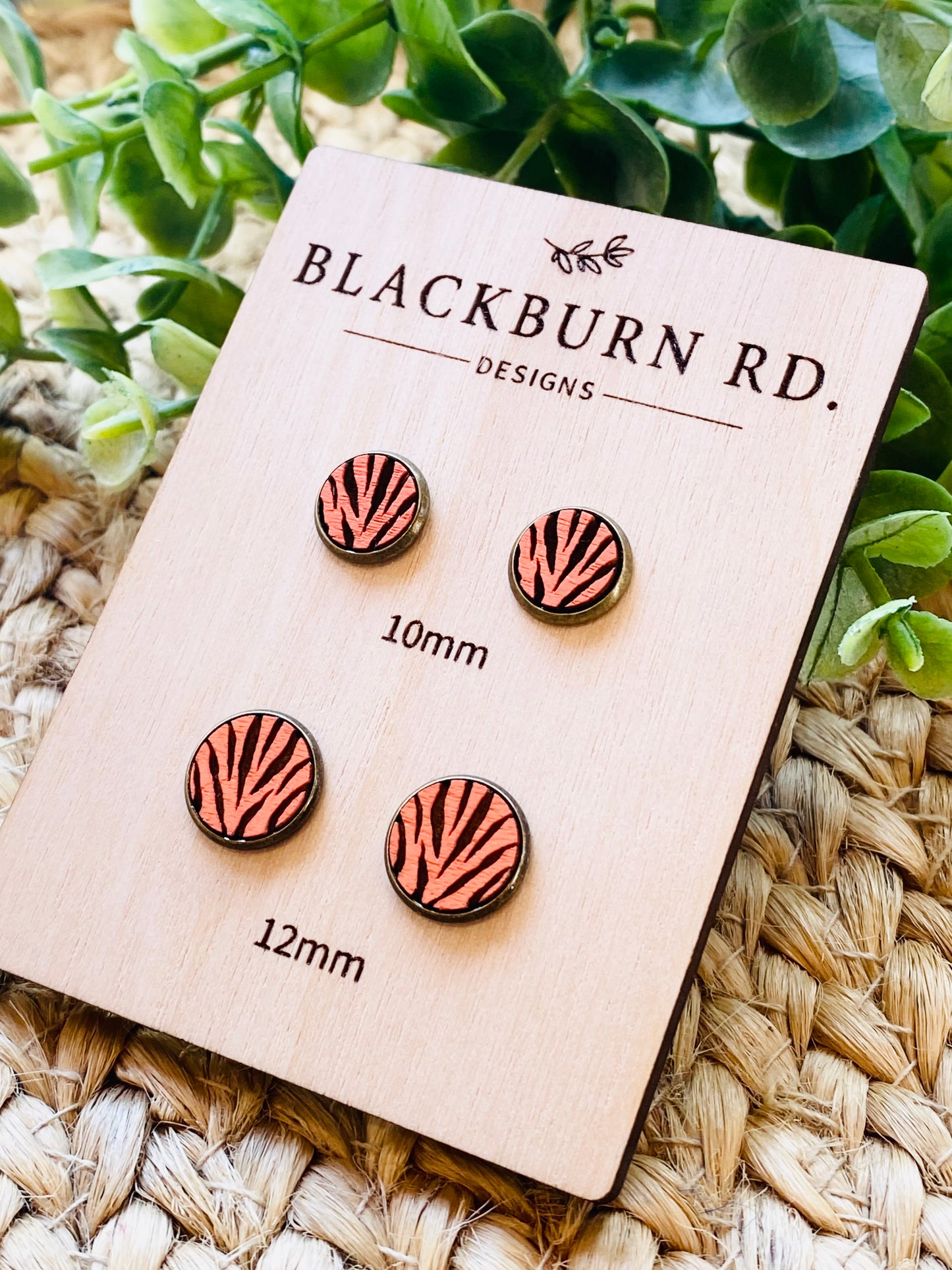 Bengals Tiger Stripe Studs