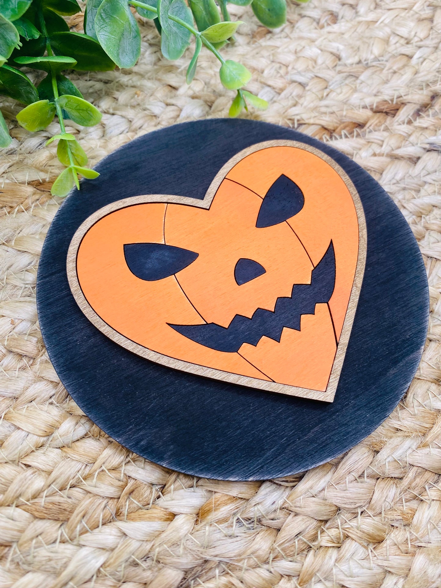 Spooky Pumpkin Heart Insert
