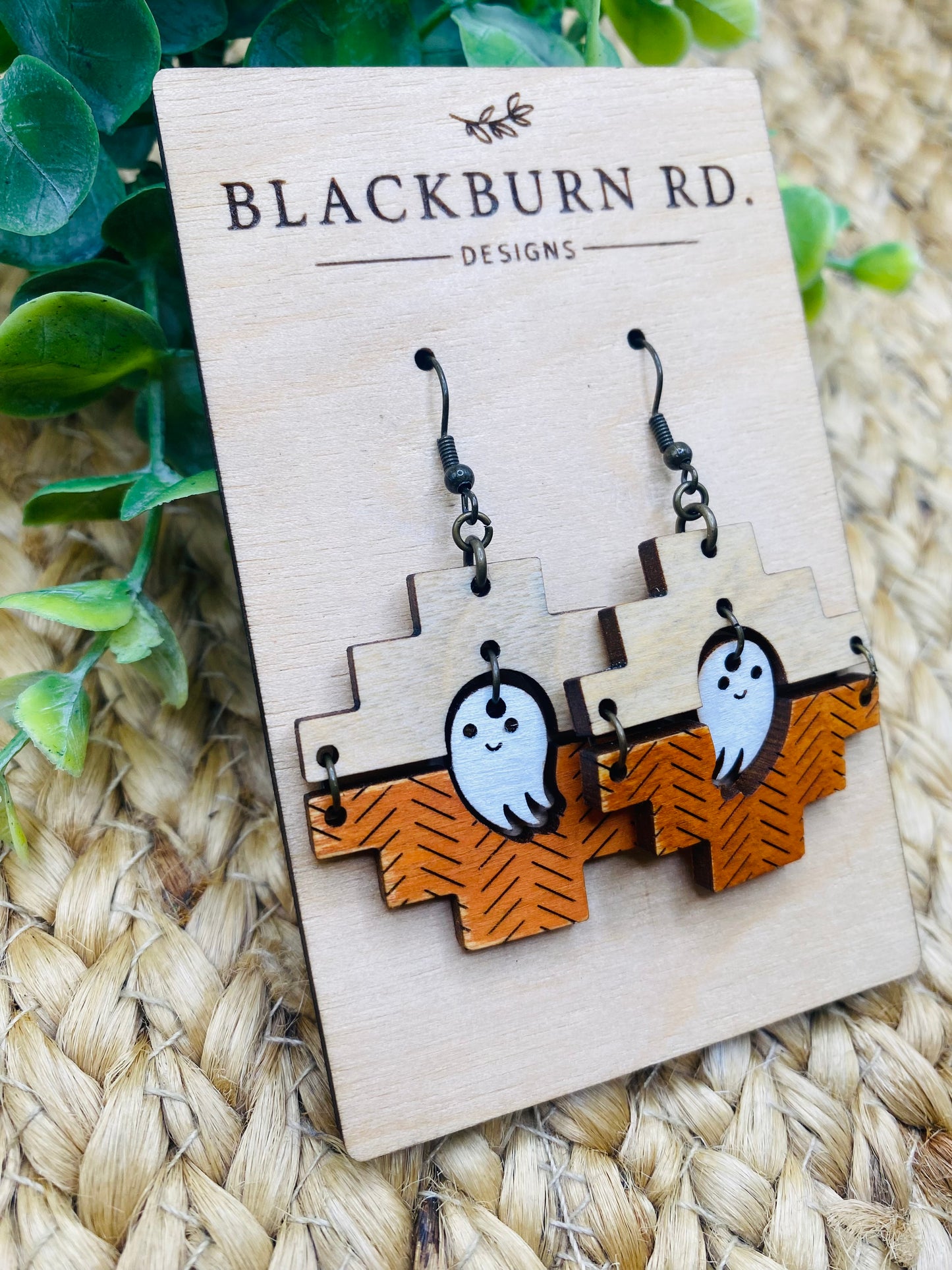 Boho Aztec Ghost Dangles