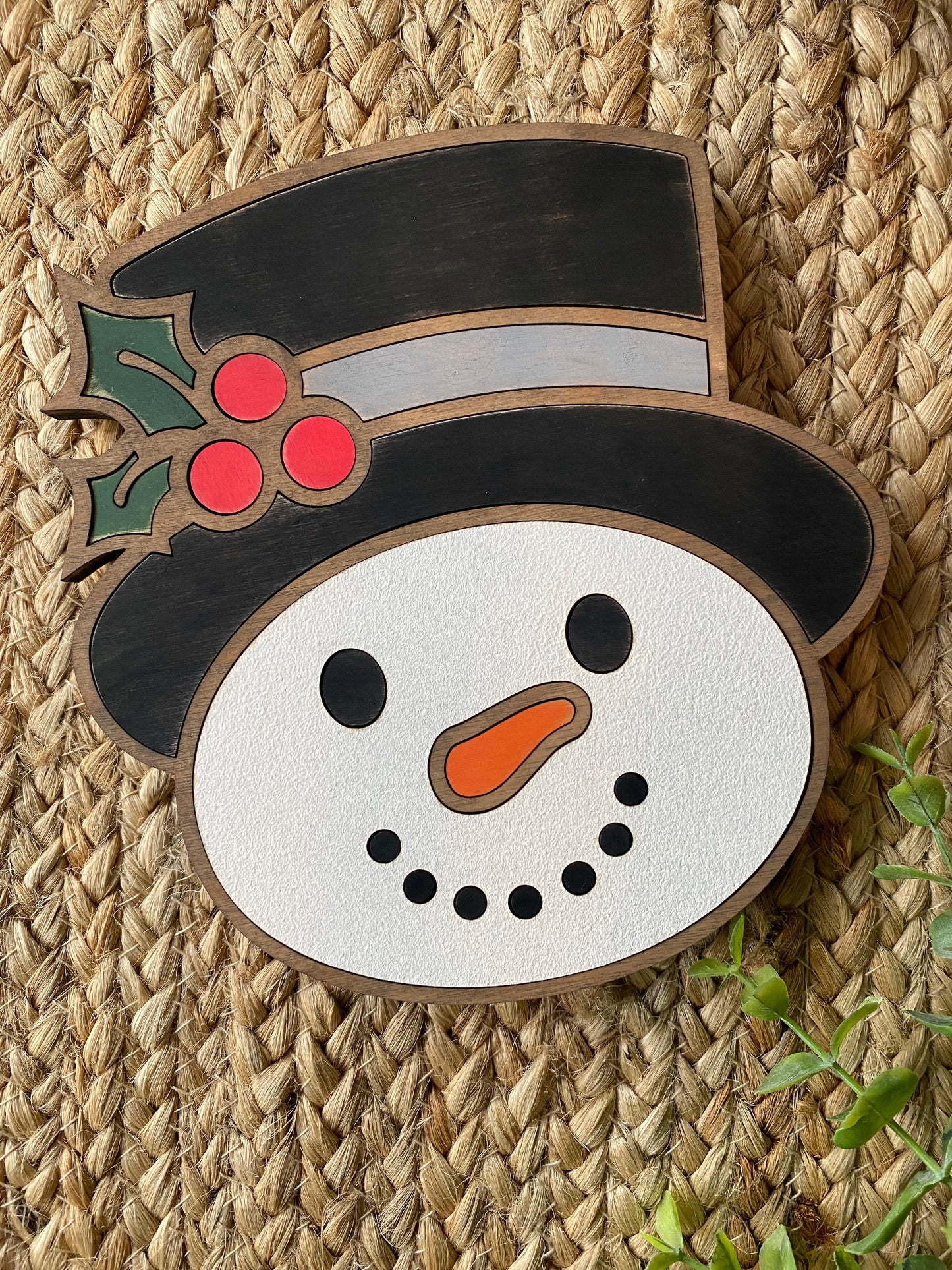 Snowman Porch Leaner Insert