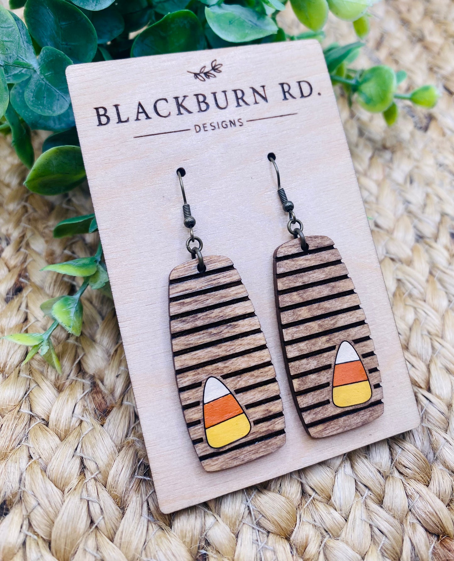 Striped Candy Corn Bar Dangles