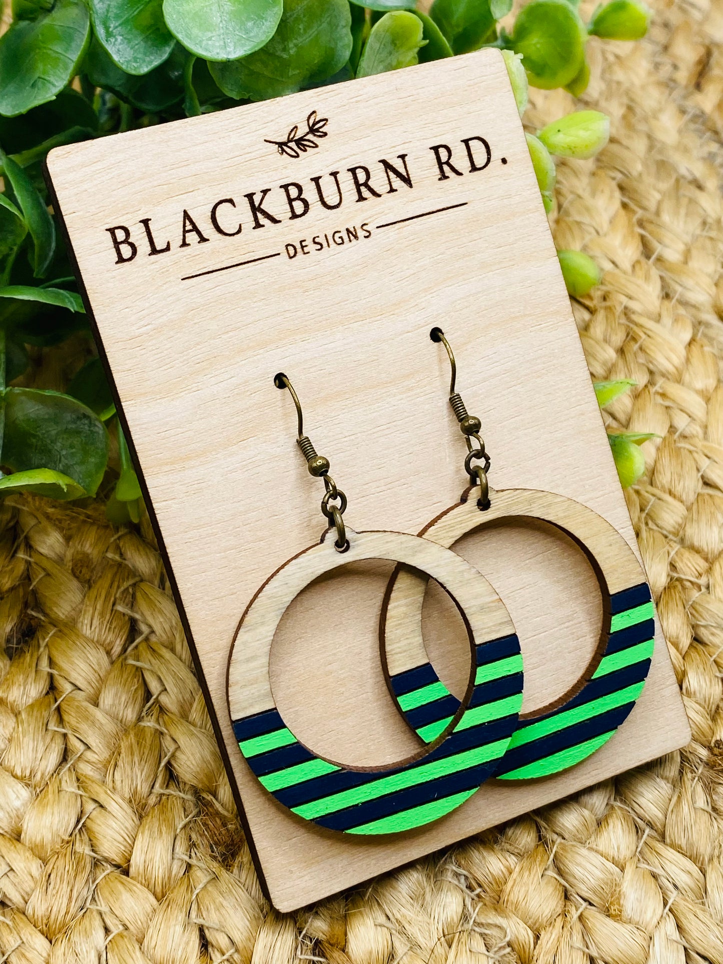 Venom Colored Striped Hoops