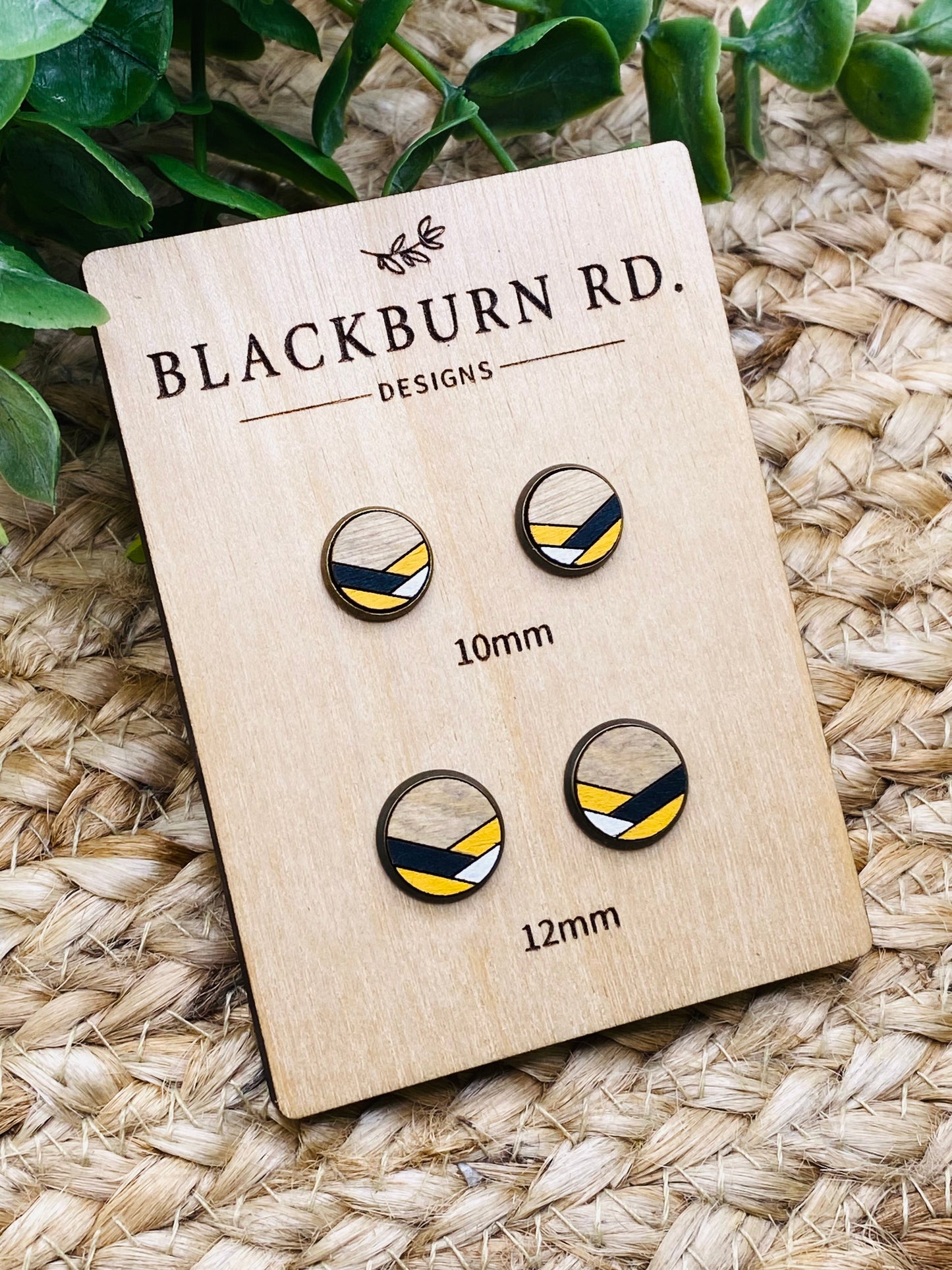 Taylor Chevron Cabochon Studs