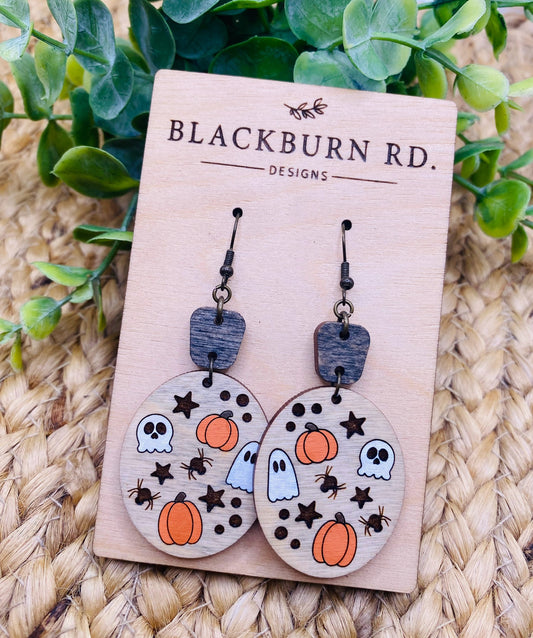 Halloween Oval Dangles