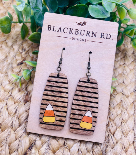 Striped Candy Corn Bar Dangles