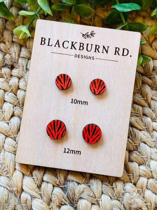 Bengals Tiger Stripe Studs