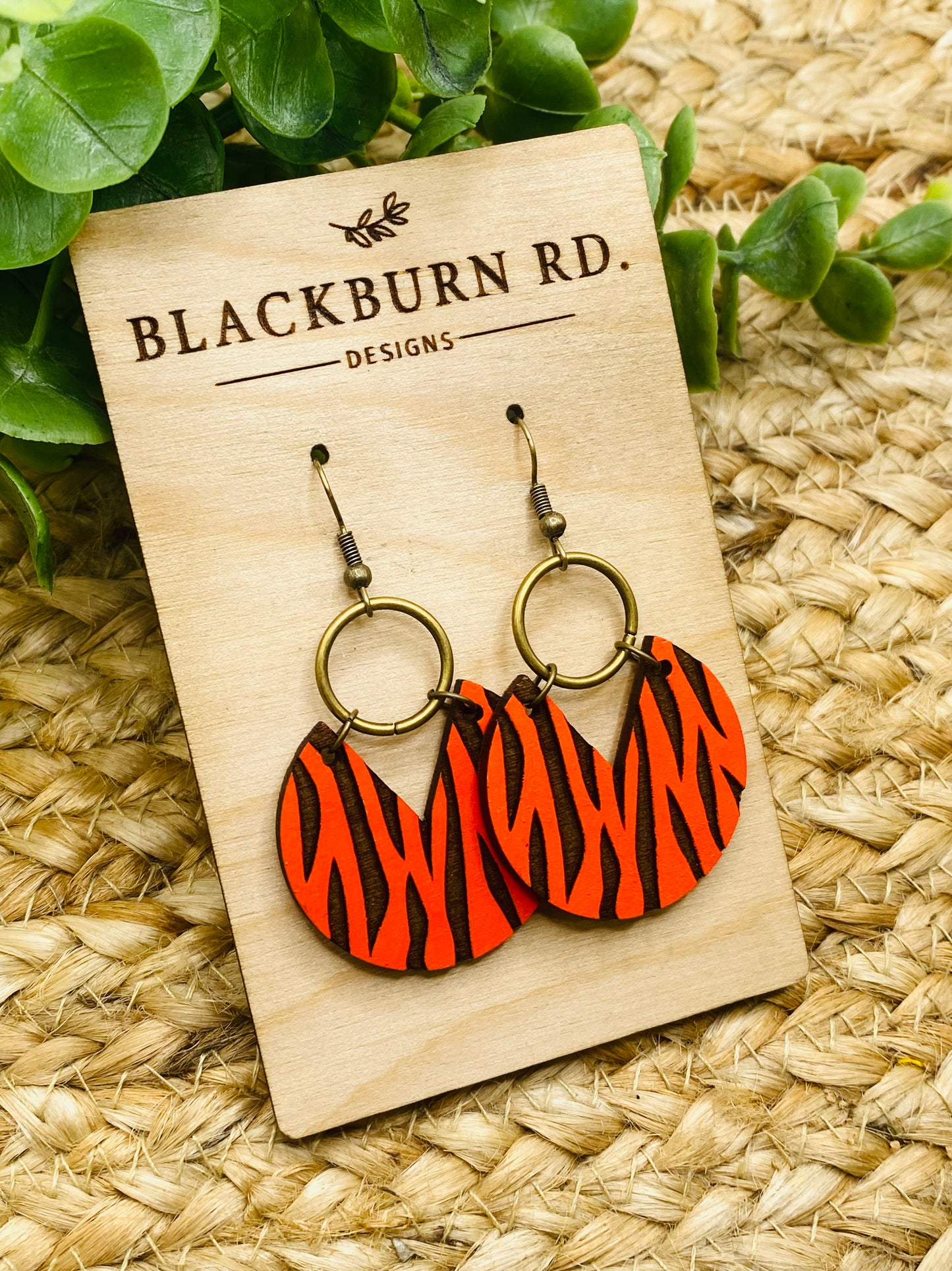 Boho Tiger Stripe Dangles