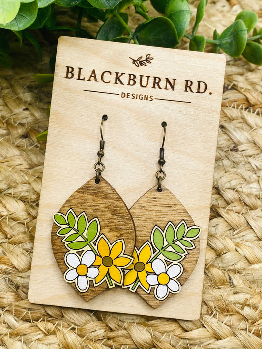 Fall Floral Petal Dangles