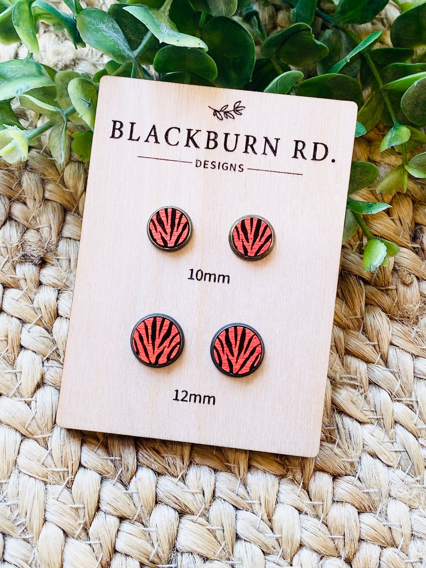 Bengals Tiger Stripe Studs