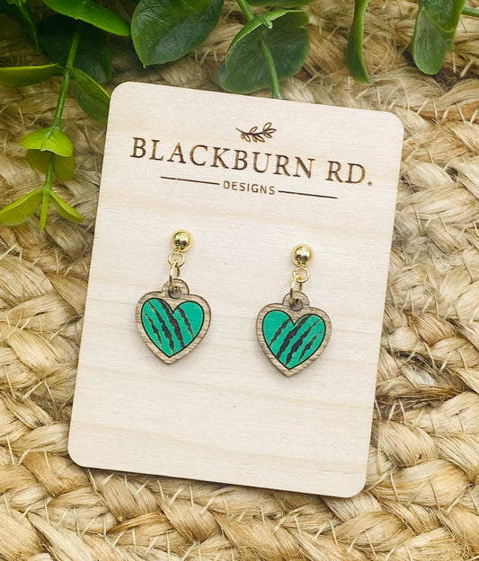 Petite Clawed Heart Charm Dangles