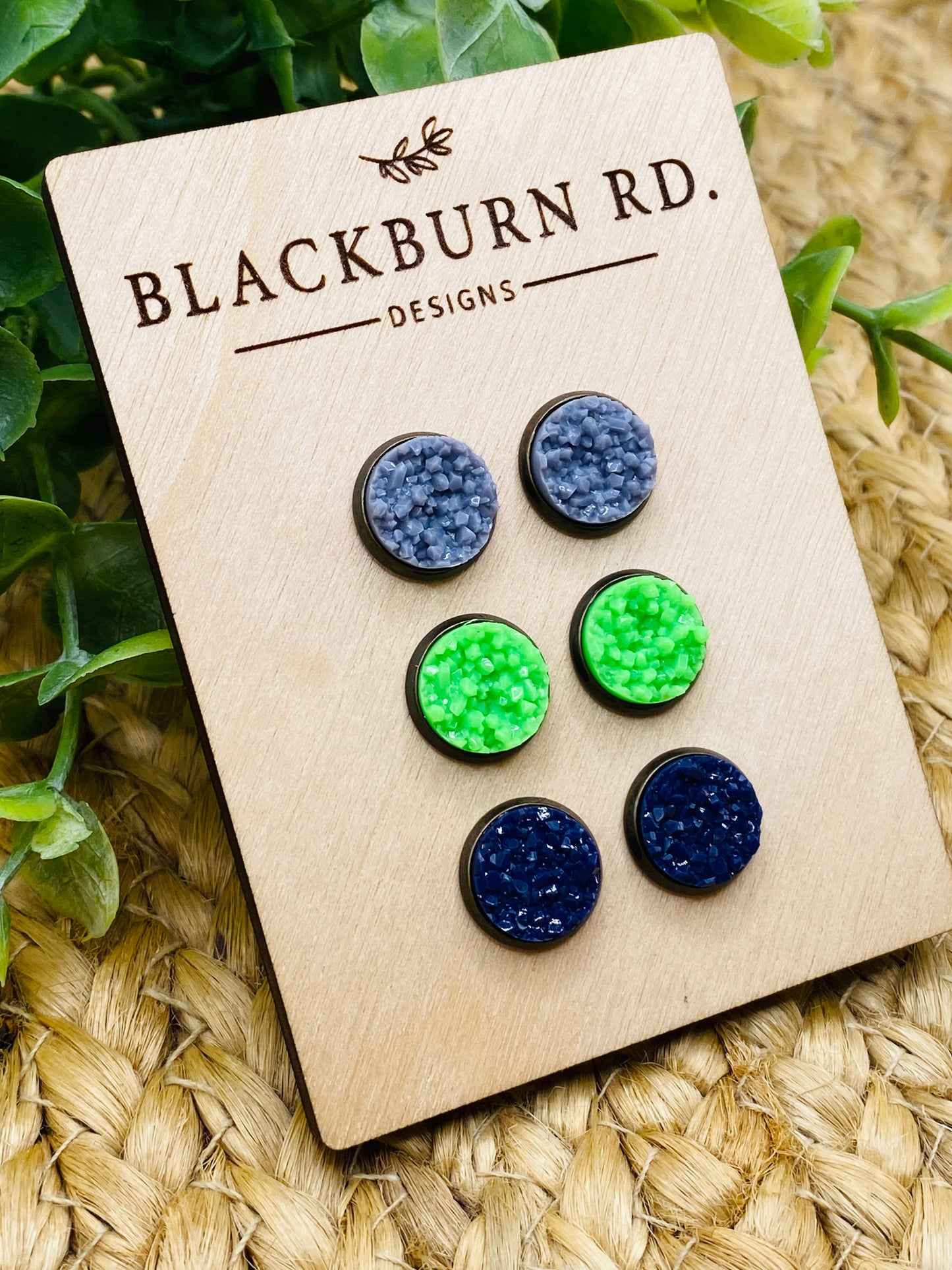 12mm Venom Bezel Cabochon Studs