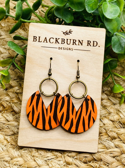 Boho Tiger Stripe Dangles
