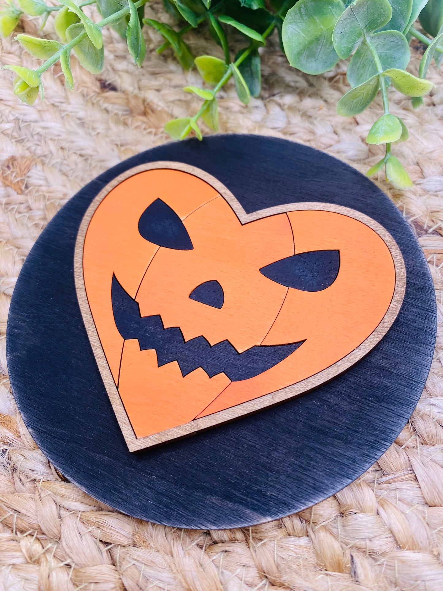 Spooky Pumpkin Heart Insert