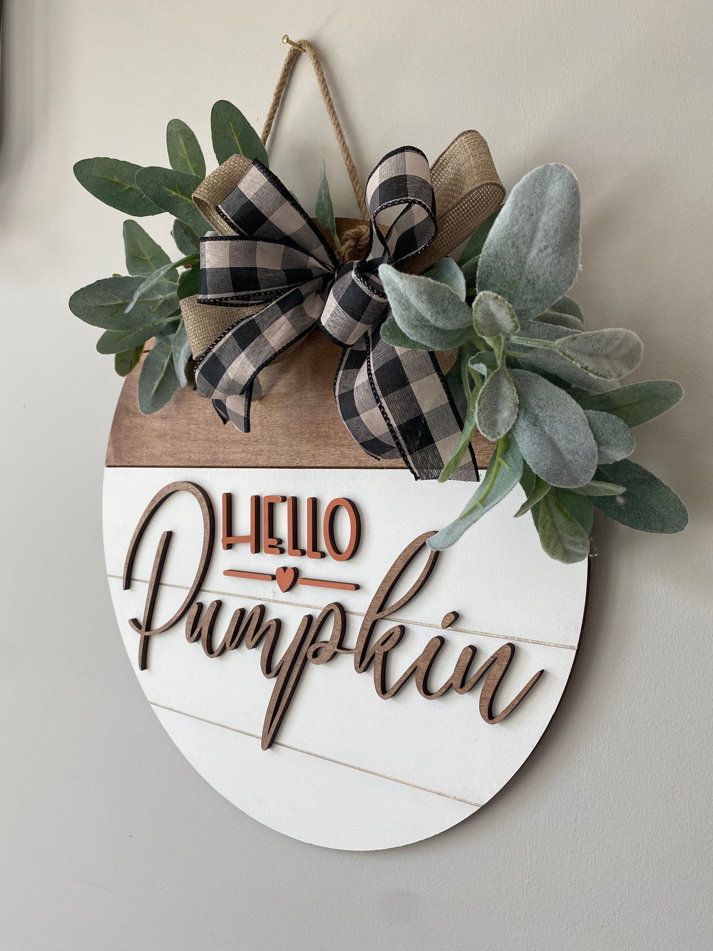 Hello Pumpkin Door Hanger