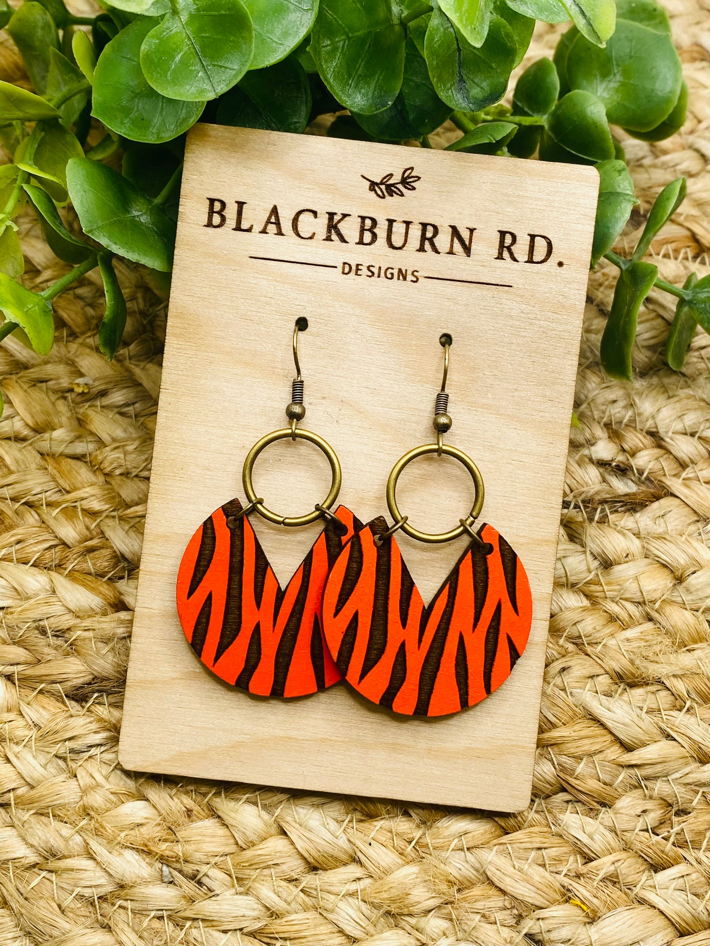 Boho Tiger Stripe Dangles