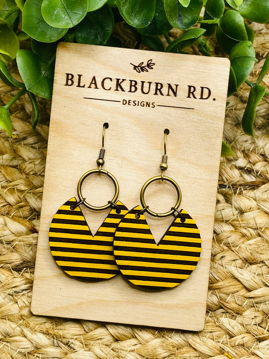 Striped Boho Dangles