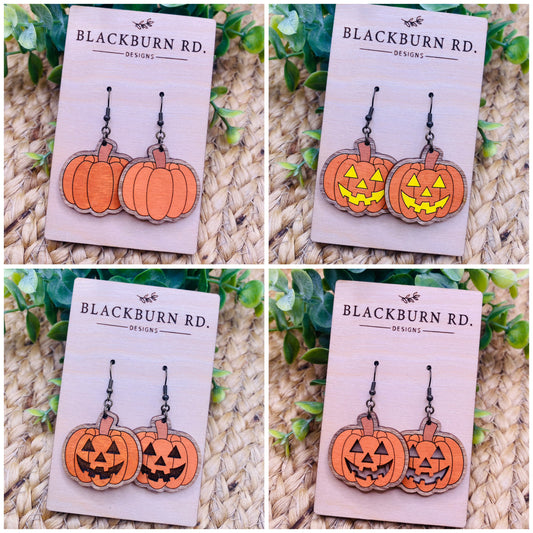 Pumpkin/Jack-O-Lantern Dangles