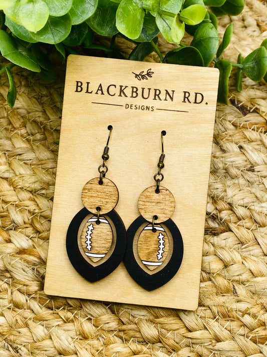 Boho Football Dangles