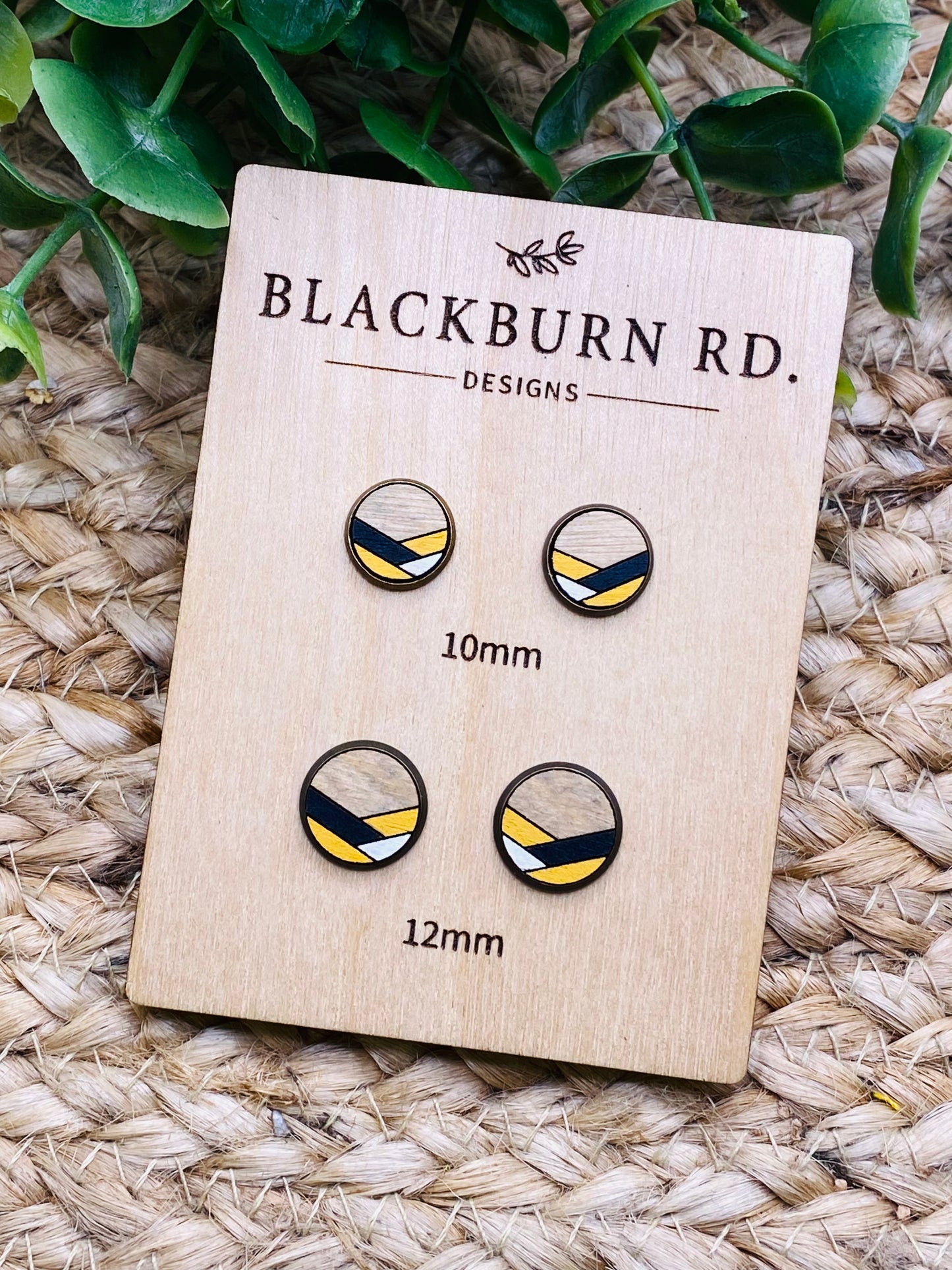 Taylor Chevron Cabochon Studs