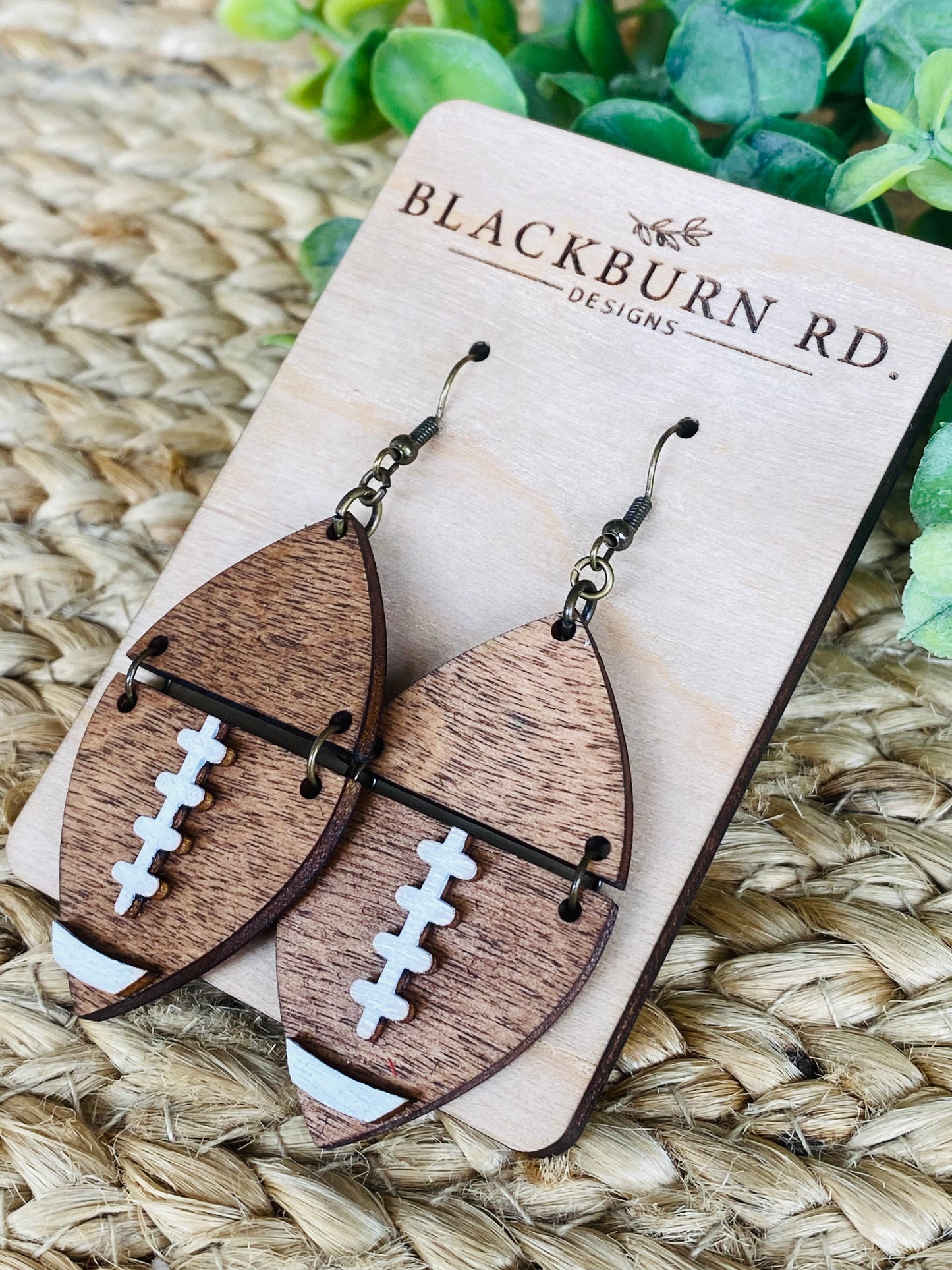 Dimensional Split Round Sport Dangle Earrings