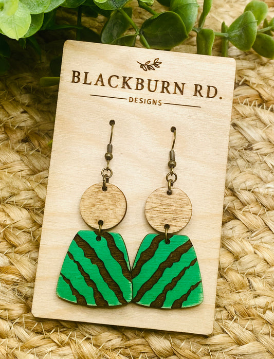 Wildcat Clawed Oblong Dangles