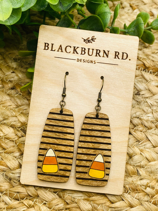 Striped Candy Corn Bar Dangles