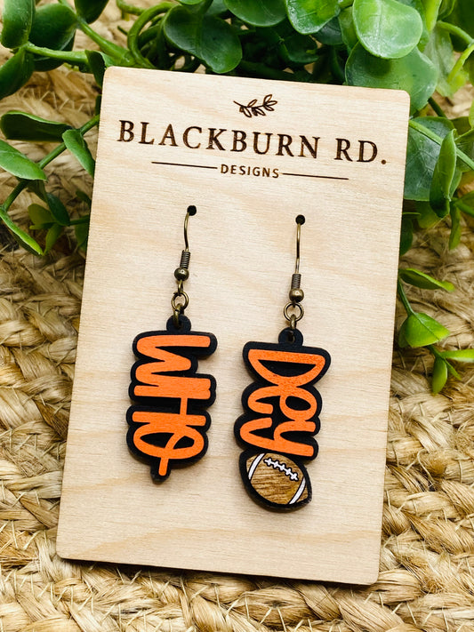 Petite Who-Dey Bar Dangles